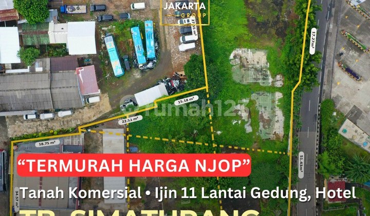 Land on Tb Simatupang Road for Sale at Low Price, NJOP Value, SHM, Permit for 11 Floors Land on Tb Simatupang Road for Sale at Low Price, NJOP Value, SHM, Permit for 11 Floors