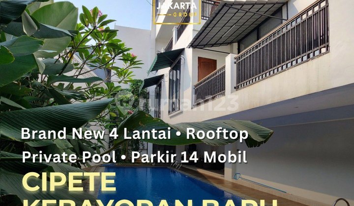 Cipete Kebayoran Baru Modern House Private Pool Garasi & Carport Bisa 14 Mobil 1