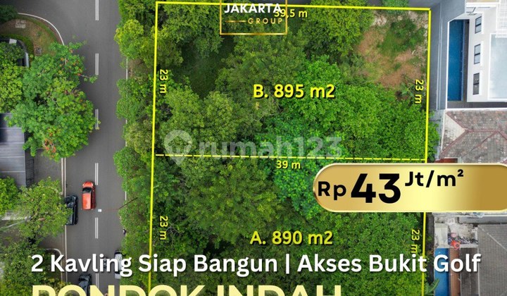 Kavling Prime Pondok Indah Siap Bangun Akses ke Bukit Golf Kavling Prime Pondok Indah Siap Bangun Akses ke Bukit Golf