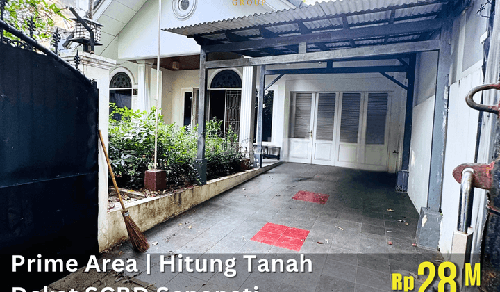 Jalan Erlangga Rumah Hitung Tanah Dekat Senopati Scbd Kebayoran Baru 1