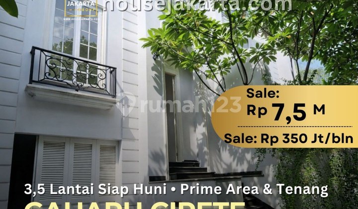 Rumah Gaharu Elite Cipete 3,5 Lantai . Lingkungan Tenang