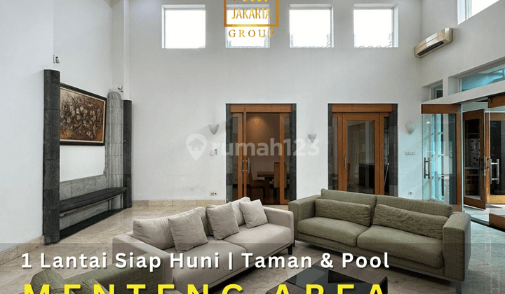 Menteng Termurah 58,5 Juta Per M2 Rumah Modern Tropical, Taman, Pool 1