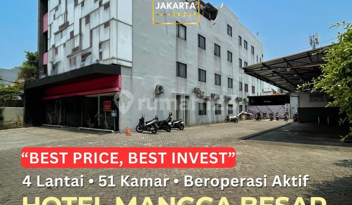 Mangga Besar 4-Story Hotel for Sale Cheap Below Market Value, Still Operating