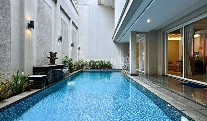 Pondok Indah Rumah 2 Lantai Modern Tropical Ada Pool, Taman Prime Area 2