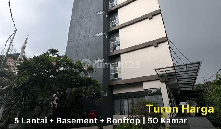 Dijual Hotel 5 Lantai + Basement + Rooftop Area Matraman, Furnished 1