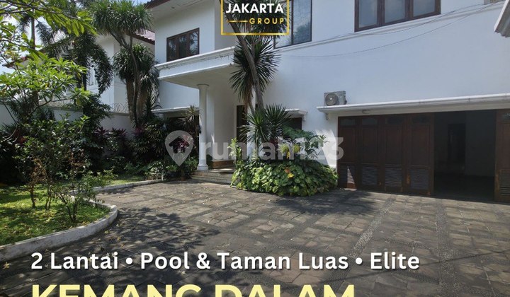 Kemang Dalam 2-Story Classic, Private Pool, Spacious Garden, Quiet Area