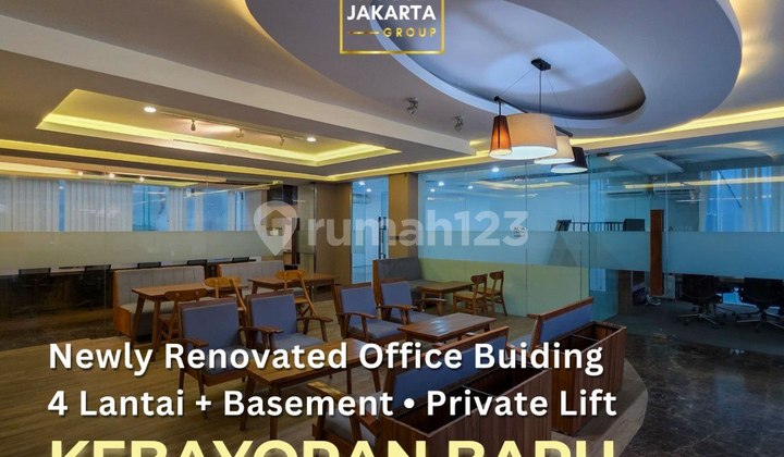 Kebayoran Baru 4-Story Office Building + Basement Newly Renovated