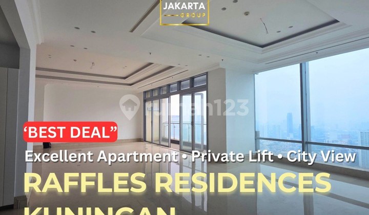 Raffles Residences Kuningan Excelent Apartemn 4BR PRivate Lift City View