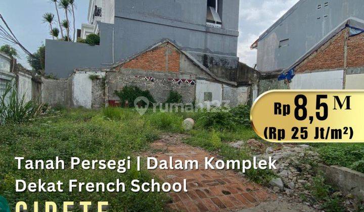 Tanah Cioete Dalam Komplek Luas 335 m² Dekat Sekolah Prancis 1