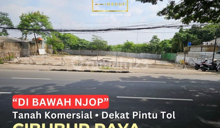 Tanah Komersial CIbubur di bawah NJOP Ijin Bangun 4 Lantai Strategis Dekat Pintu Tol