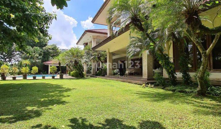 Pondok Indah View Golf, Rumah Klasik 2 Lantai, Taman Luas, Pool, Elite 2