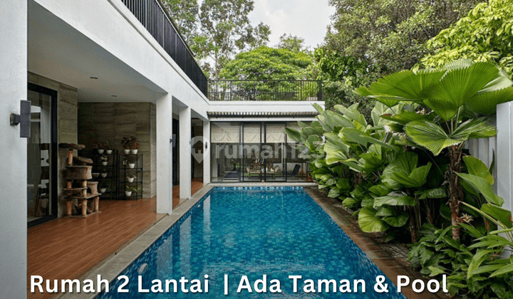 2 Lantai Siap Huni Taman Dan Pool Asri Dan Tenang. Jalan Lebar 1