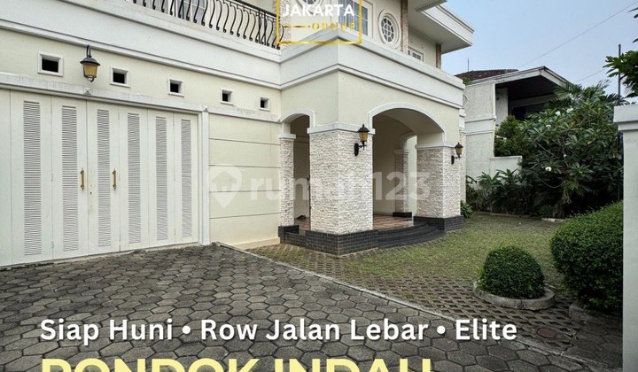 Pondok Indah 2-Story House with Private Pool, Elite, Wide Road Frontage