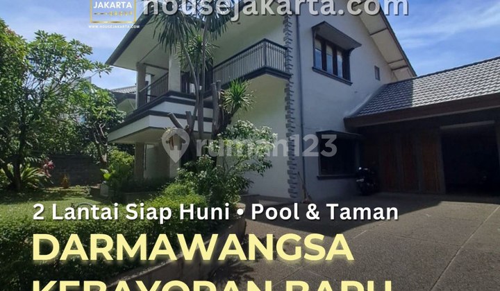 Rumah 2 Lantai Dharmawangsa Kebayoran Baru Prime Area . Swimming Pool & Taman 1