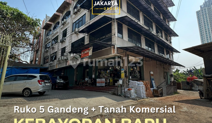 Turun Harga Kebayoran Baru 5 Ruko Gandeng + Tanah Komersial, Area Gandaria Pakubuwono