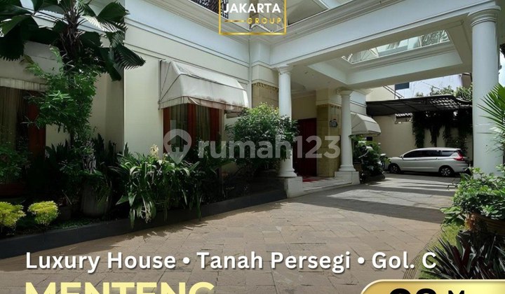 Menteng Rumah Mewah 2 Lantai Semi Furnished Tanah Kotak, Golongan C