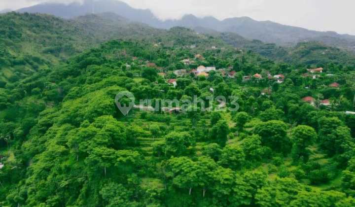 Rare Item Last Unit Kavling Cliff Front Seraya Karangasem Bali Shm 690m2 Unblocking Ocean View 2