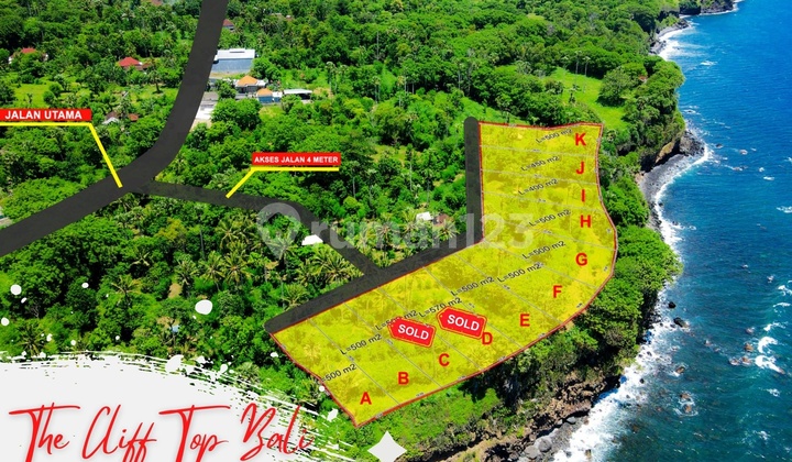 LAST 3 UNITS !! Kavling Absolute Cliff Front Seraya Karangasem Bali Ocean View Forever Cocok Untuk Villa, Resort & Beachclub Tanah 4