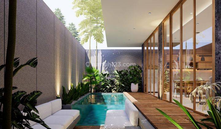 BRANDNEW 5 Bedrooms Villa With Private Pool For Leased at Canggu Bali 5 Mins to the Beach 1