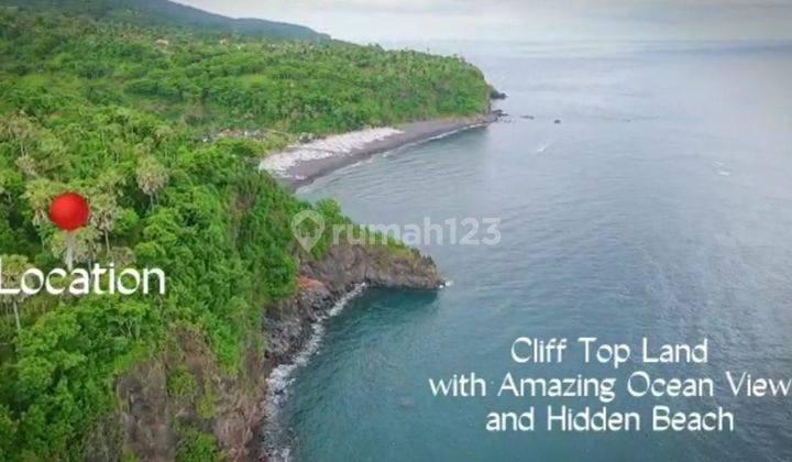 BARANG LANGKA Kavling Absolute Cliff Front Seraya Karangasem 1.315 m2 Lebar Sisi Tebing 30m Amazing Long Ocean View SHM Aspek Akomodasi Pariwisata 1