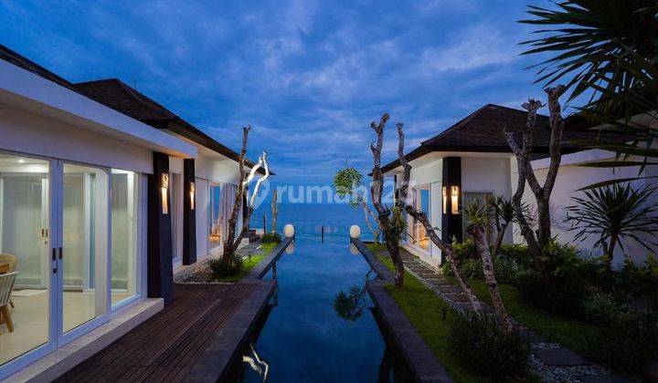 UNBLOCKED OCEAN VIEW Modern 3BR Cliff Villa 6 Are Bukit Peninsula Sawangan Nusa Dua Bali Hanya 50m Jalan Kaki Ke Pantai 1