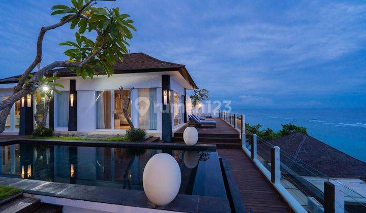 UNBLOCKED OCEAN VIEW Modern 3BR Cliff Villa 6 Are Bukit Peninsula Sawangan Nusa Dua Bali Hanya 50m Jalan Kaki Ke Pantai 2