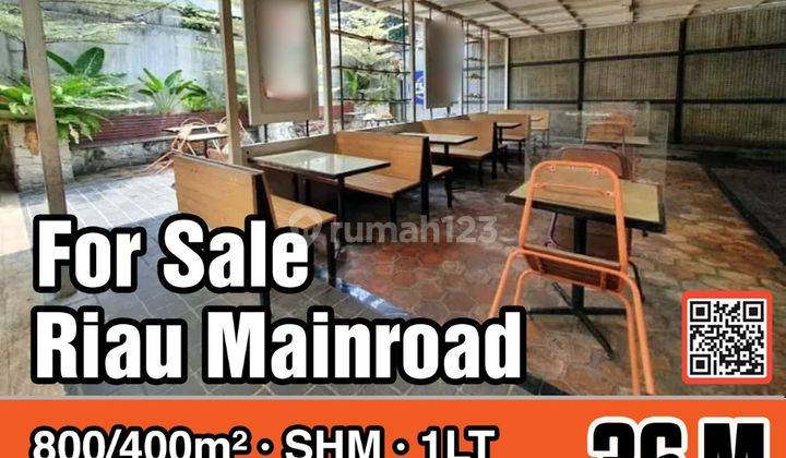 Rumah mainroad di Riau Dago SHM Bagus lokasi premium pusat kota 1