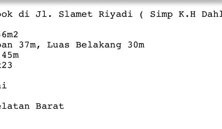 Di Jual Villa Hook di Jalan Slamet Riyadi Medan 2