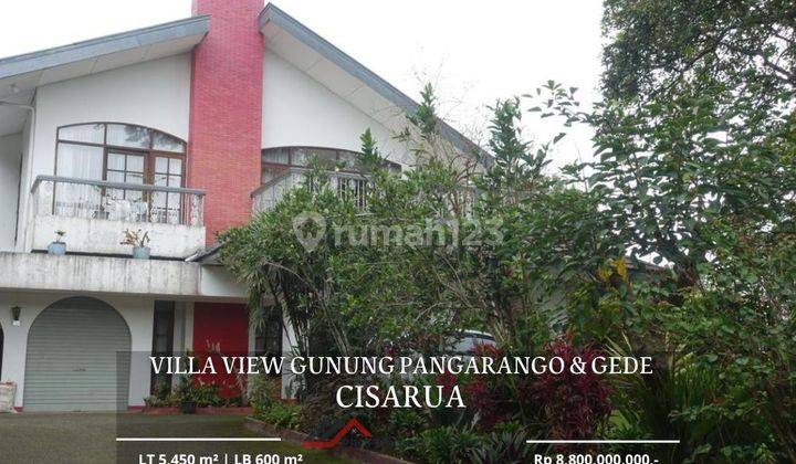 DIJUAL VILLA LAMA HITUNG TANAH DI PUNCAK CISARUA BOGOR, VIEW GUNUNG PANGRANGO DAN GEDE, LINGKUNGAN SEKITAR VILLA DAN HOTEL di Cipanas puncak  1