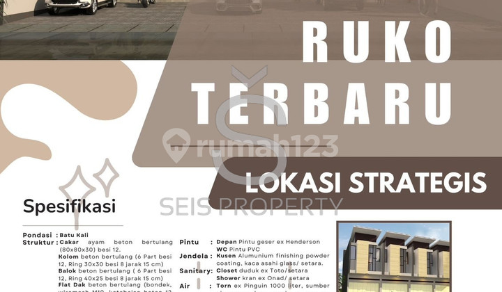 DIJUAL RUKO BARU SAYAP BUAHBATU KOTA BANDUNG 2