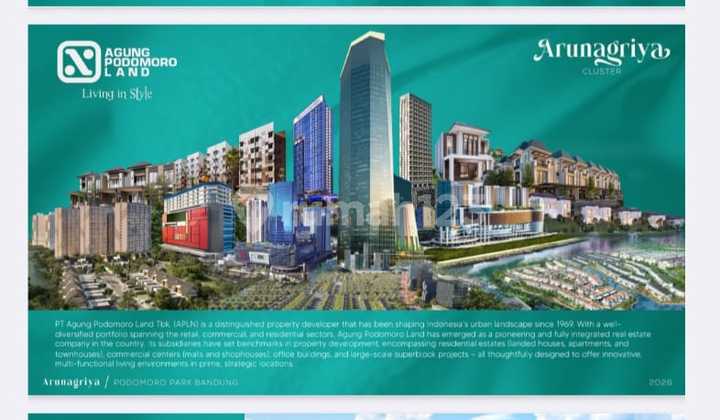 Jual Rumah Baru di Podomoro Park Bandung. Free Canopy 2