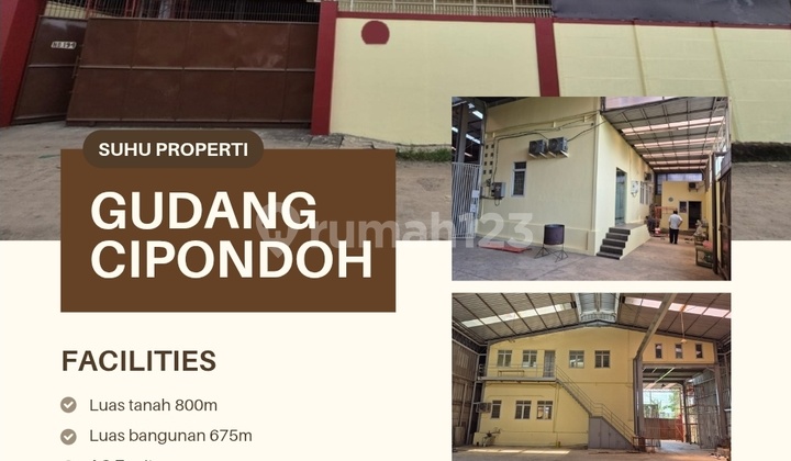 Warehouse Rental Plot Dpr Cipondoh Area 800M with Office AC7 Units Warehouse Rental Plot Dpr Cipondoh Area 800M with Office AC7 Units