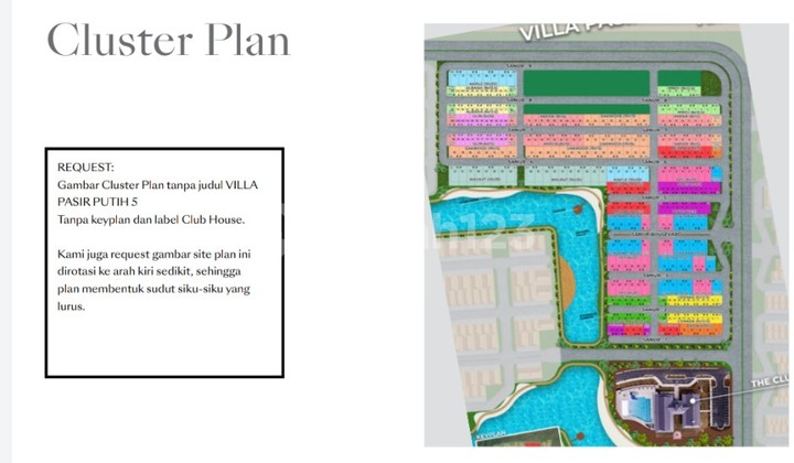 DiJUAL KAVLING PASIR PUTIH PIK2 Uk 12×25 2