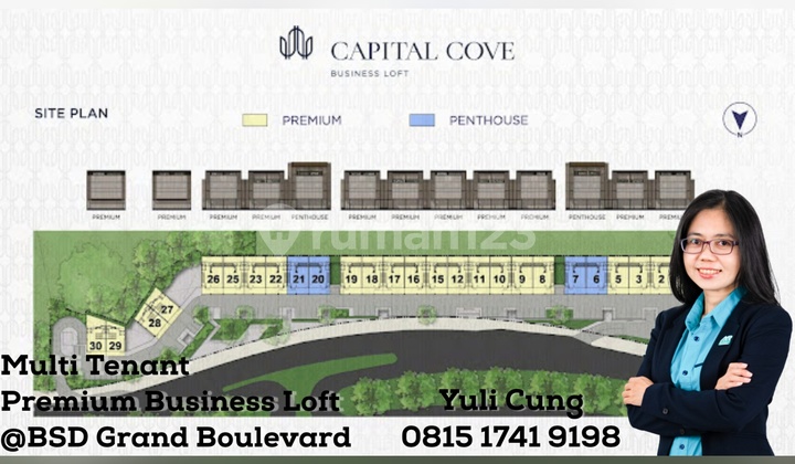 DiJual MINI OFFICE BUILDING GEDUNG KOMERSIAL BSD GRAND BOULEVARD 15