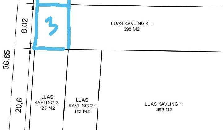 Jual tanah di Jl kemang selatan strtgs. Dkt antasari, tb smtpng, 3
