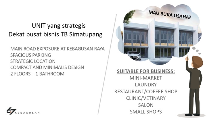 Only 1 Shop House Unit Left at "67 Kebagusan" Kebagusan Raya Street, Pasar Minggu, South Jakarta 2