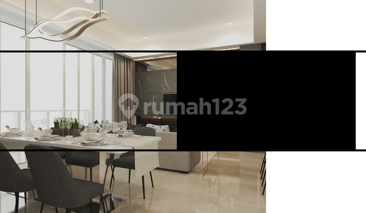 For Sale Apartment Anandamaya Residences At Sudirman, 3 Bedrooms, Sga/Nfa = 175/150 M², Furnished 2