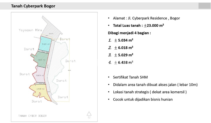 LAND FOR SALE, READY TO BUILD ON JL. CYBERPARK RESIDENCE, BOGOR, WEST JAVA LAND FOR SALE, READY TO BUILD ON JL. CYBERPARK RESIDENCE, BOGOR, WEST JAVA