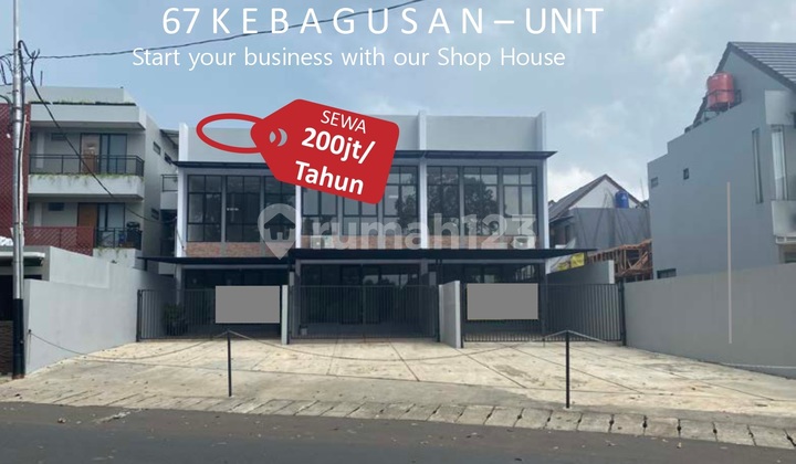Tinggal 1 Unit Ruko di "67 Kebagusan" Jl. Kebagusan Raya, Pasar Minggu, Jakarta Selatan