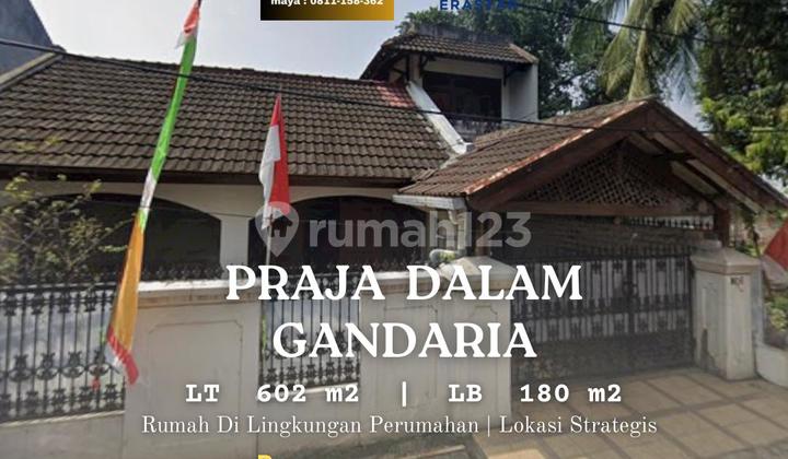 Dijual Rumah Praja Dalam Gandaria Jakarta Termurah