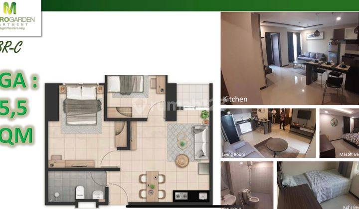 Apartment Metro Garden, murah, strategis, dekat jalan tol 9