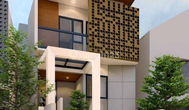 Rumah Baru 3.5 Lantai Ada Kolam Renang di Kayu Putih 1