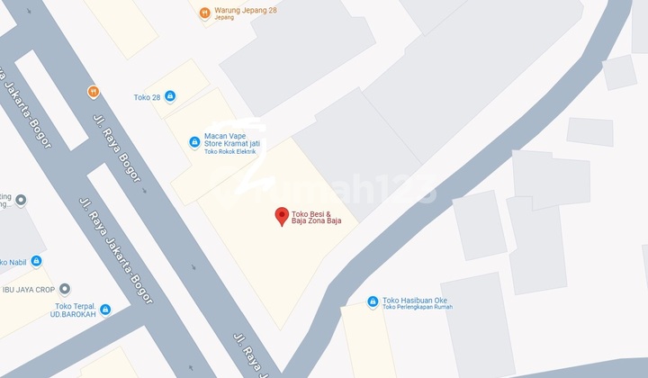 5 Miliar Dibawah NJOP!!! Gudang murah bagus pinggir jalan SHM siap pakai di daerah kramat Jati