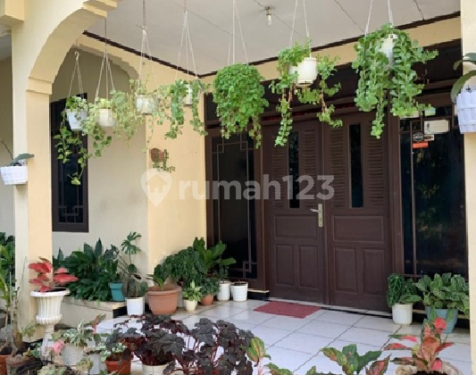 Jual Rumah Asri dengan Tanah yang Luas dan Taman yang Hijau di Cipadung Wetan - Cileunyi