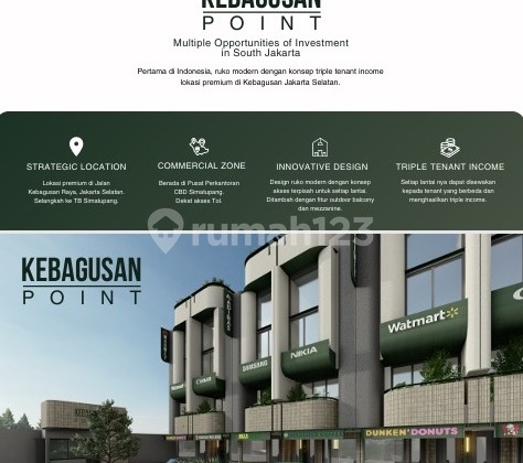 KEBAGUSAN POINT SHOPHOUSE, 1 SHOPHOUSE, 3 ATMS, SOUTH JAKARTA SUNDAY MARKET 2