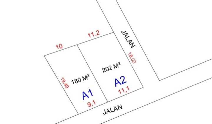Tanah pinggir jalan perindustrian 1 sukarami palembang