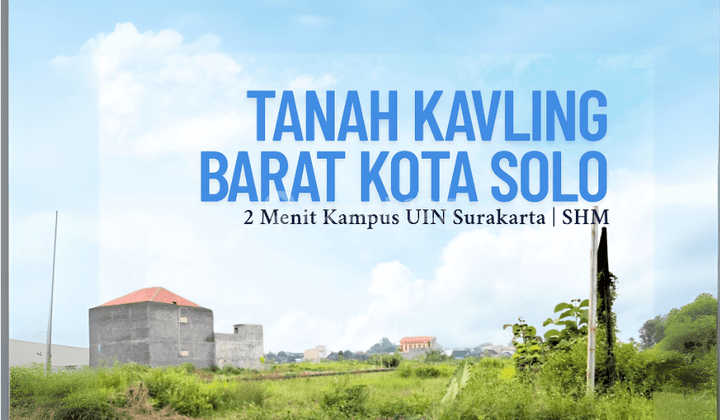 TANAH SOLO BARAT AREA KAMPUS COCOK UNTUK KOST DAN HUNIAN 1