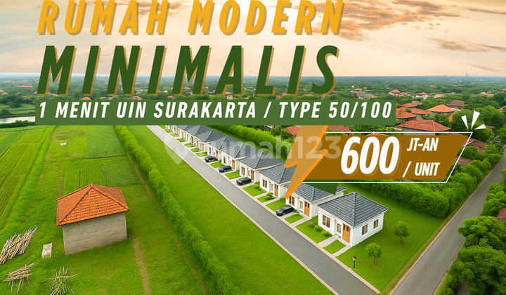 Rumah Cluster Premium Solo Barat SHM + PBG 1