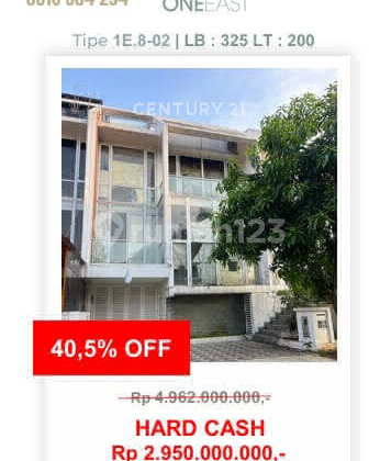 Potongan Harga Terbesar Cluster Asera OneEast Obral 40,5%.