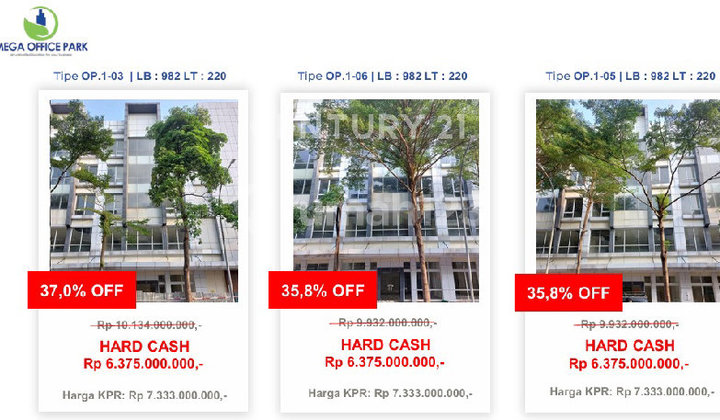 Di Jual Ruko Mega Office Park: Diskon 35% Investasi Terbaik Di HI